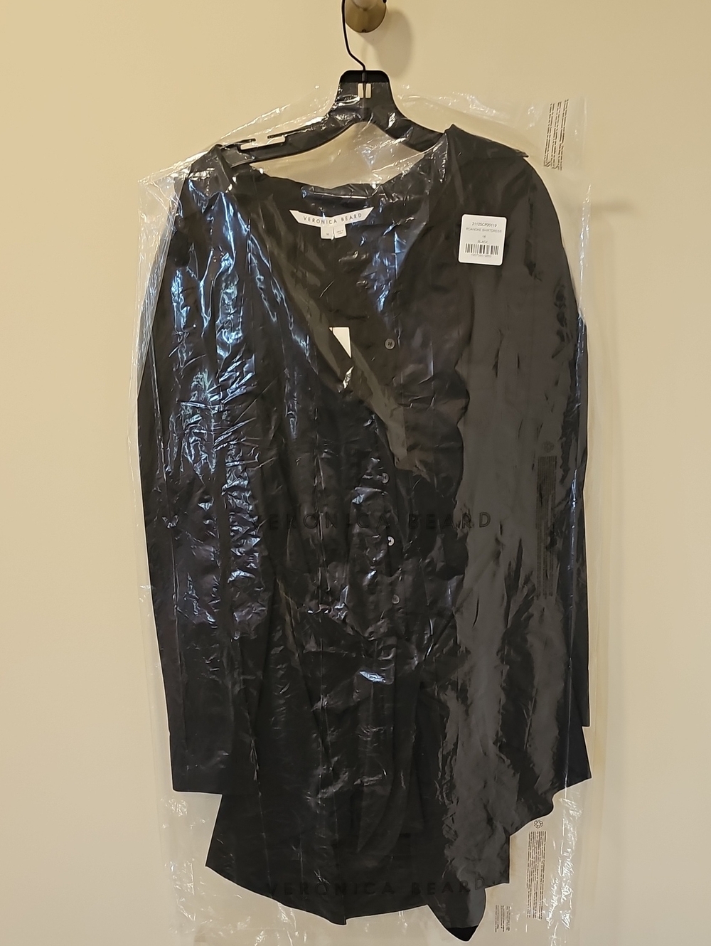 Veronica Beard Roanoke Shirtdress; NWT; Size 16; Black - Picture 4 of 7